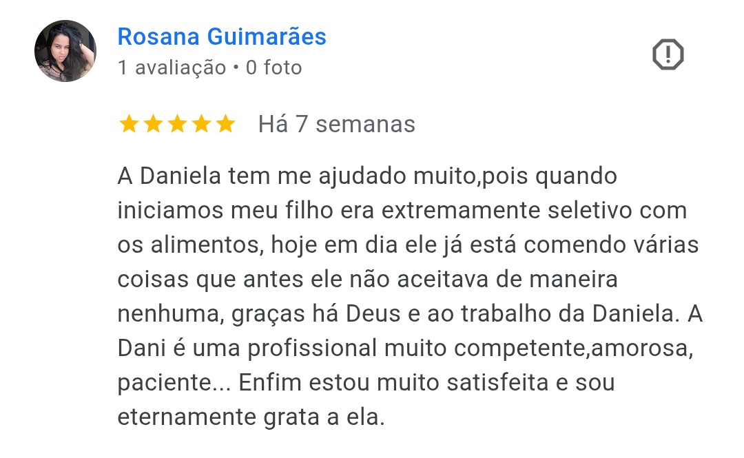 Avaliação Google: Rosana